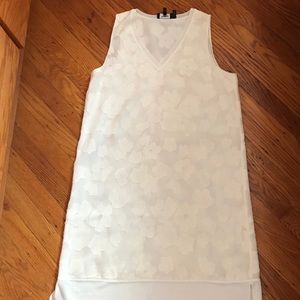 THEORY Sleeveless Silk Jacquard Dress